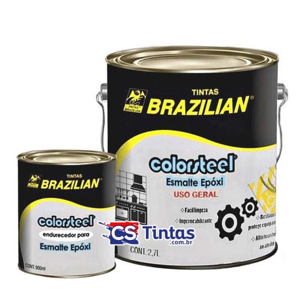 tinta epoxi brazilian colorsteel com catalizador endurecedor