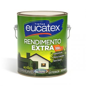 latex acrilico rendimento extra eucatex 3,6L