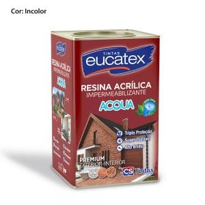 resina acrilica base agua eucatex 18L Incolor cs tintas o melhor preço