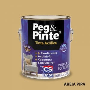 tinta acrilica uso interno eucatex pegpinte cor areia pipa 3,6L