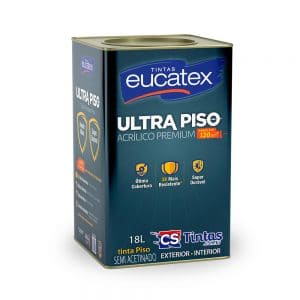 Tinta Ultra Piso Premium Acrílica Semi Acetinado  Eucatex – 18L